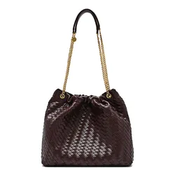 Túi Đeo Vai Nữ Pedro Square Cami Shoulder Bag Burgundy Red PW2-76390125-1 Màu Đỏ Tía