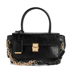 Túi Tote Nữ Charles & Keith CNK Acelynn Rope-Chain Distressed Black CK2-30671895 Màu Đen