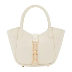 Túi Tote Nữ Charles & Keith CNK Agatha Chain Accent Bag Cream CK2-30782818 Màu Kem