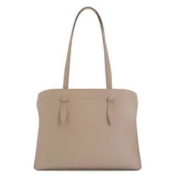 Túi Tote Nữ Charles & Keith CNK Allyn Trapezoid Bag Grayish Brown CK2-30782735 Màu Nâu Xám