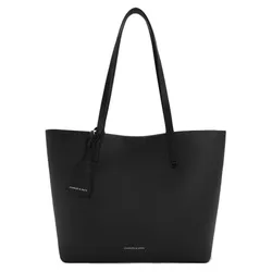 Túi Tote Nữ Charles & Keith CNK Beryl Trapezoid Bag Noir CK2-30151516 Màu Đen
