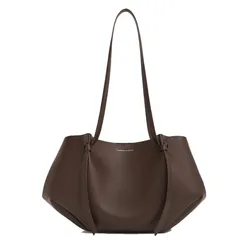 Túi Tote Nữ Charles & Keith CNK Calla Tote Bag Dark Brown CK2-30671662 Màu Nâu Đậm