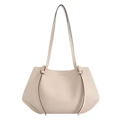 Túi Tote Nữ Charles & Keith CNK Calla Tote Bag Gray And White CK2-30671662 Màu Xám Trắng