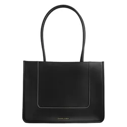 Túi Tote Nữ Charles & Keith CNK Daylla Rectangular Bag Black CK2-31200021 Màu Đen