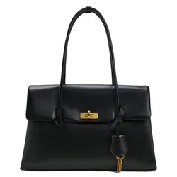 Túi Tote Nữ Charles & Keith CNK Kerry Trapeze Trapeze Bag Distressed Black CK2-30782768 Màu Đen