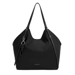 Túi Tote Nữ Charles & Keith CNK Levy Nylon Bag Noir CK2-30151539 Màu Đen