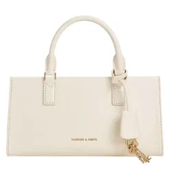 Túi Tote Nữ Charles & Keith CNK Mini Kerry Rectangular Bag Cream CK2-30271481 Màu Kem