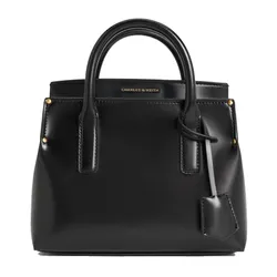 Túi Tote Nữ Charles & Keith CNK Rene Structured Rectangular Crossbody Bag Black CK2-30271421 Màu Đen