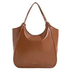 Túi Tote Nữ Charles & Keith CNK Sianna Crinkle-Effect Slouchy Chocolate CK2-30782457 Màu Nâu