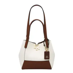 Túi Tote Nữ Lyn Olga S Shopping Bag Ivory L26CBWA139 Màu Trắng Nâu