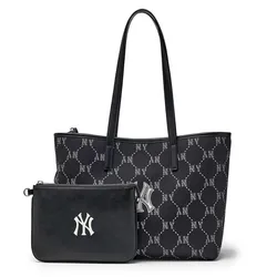 Túi Tote Nữ MLB Dia Monogram Jacquard Bag NY Yankees 3AORMJ16N-50BKS Màu Đen