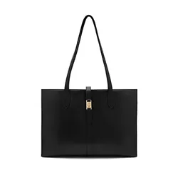 Túi Tote Nữ Pedro Studio Leather  PW2-45060024_BLACK_XL Màu Đen