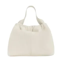 Túi Xách Tay Nữ Charles & Keith Ally Ruched Slouchy Handbag Cream CK2-10151320_CREAM Màu Kem