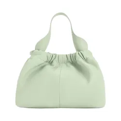 Túi Xách Tay Nữ Charles & Keith Ally Ruched Trapezoid Handbag Mint Green CK2-10151320_MT.GRN Màu Xanh Mint