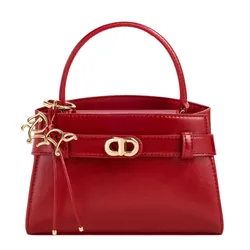 Túi Xách Tay Nữ Charles & Keith CNK Aubrielle Horse-Motif Top Handle Bag CK2-50270880 Tomato Red Màu Đỏ