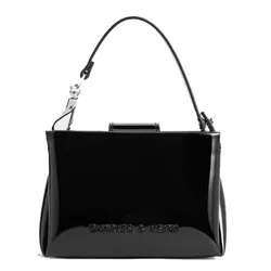 Túi Xách Tay Nữ Charles & Keith CNK Bosie Patent Rectangular Handbag Noir CK6-30770642 Màu Đen