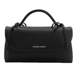 Túi Xách Tay Nữ Charles & Keith CNK Hazel Bow Rectangular Clutch Bag Noir CK6-30770716 Màu Đen