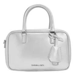 Túi Xách Tay Nữ Charles & Keith CNK Sianna Mini Rectangular Handbag Silver CK2-30151589 Màu Bạc