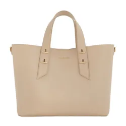 Túi Xách Tay Nữ Charles & Keith Shania Trapezoid Handbag Dusted Oat CK2-50782360_DU.OAT Màu Be