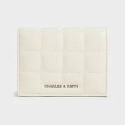 Ví Nữ Charles & Keith CNK Cassia Quilted Chain-Handle Mini Wallet - Cream CK6-10680910-1_CREAM_XXS Màu Trắng Kem