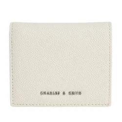 Ví Nữ Charles & Keith CNK Front Flap Square Folding Wallet Cream CK6-10701210-2 Màu Kem