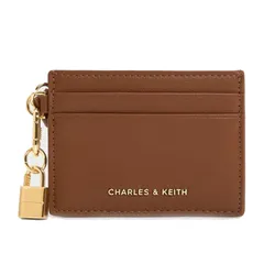 Ví Nữ Charles & Keith CNK Scottie Card Holder - Chocolate CK6-50770731_CHOCO_XXS Màu Nâu