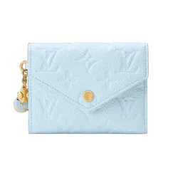 Ví Nữ Louis Vuitton LV Victorine Portefeuille Sky Blue M28293 Màu Xanh Da Trời