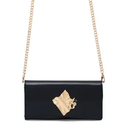 Ví Nữ Lyn Voda Infinite Long Wallets On Chain - Black L26CWWB005 Màu Đen