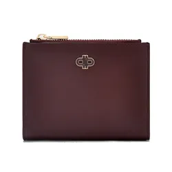 Ví Nữ Pedro Leather Bi-Fold Wallet - Wine PW4-15940099_WINE_CP Màu Đỏ