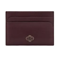 Ví Nữ Pedro Rectangular Card Holder Icon Leather Burgundy Red PW4-25940030_WINE Màu Đỏ Burgundy