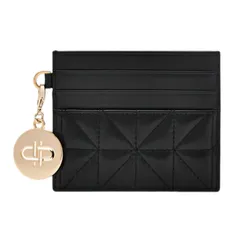 Ví Nữ Pedro Studio Leather Card Holder Black PW4-25940035_BLACK Màu Đen
