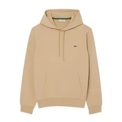 Áo Hoodie Nam Lacoste Nam Men's Cotton Fleece Hoodie SH9839 02S Màu Be Size 4