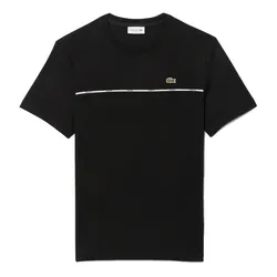 Áo Phông Lacoste Trim Cotton Jersey TH9842 031 Black Màu Đen Size 3