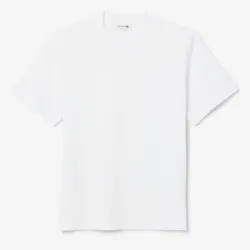 Áo Phông Nam Lacoste Embroidered Cotton T-Shirt TH5949 - 001 Màu Trắng Size 3