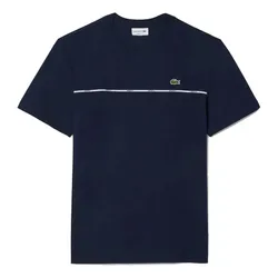 Áo Phông Nam Lacoste Trim Cotton Jersey TH9842 - 166 Navy Blue Màu Xanh Navy Size 3