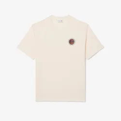 Áo Phông Nam Lacoste Tshirt LCT CLASSIC TH5903 - XFJ Màu Trắng Kem Size 3