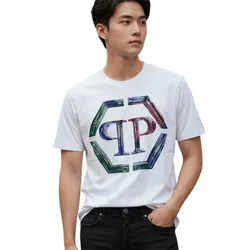 Áo Phông Nam Philipp Plein UADC-MTK7967-PJY002N_01 Màu Trắng Size S