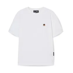 Áo Phông Unisex WHOAU Steve Head Patch T-shirt (Comfort Fit)_WHRAG2321U Màu Trắng