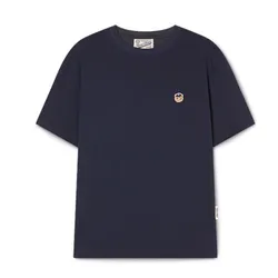 Áo Phông Unisex WHOAU Steve Head Patch T-shirt (Comfort Fit)_WHRAG2321U Màu Xanh Navy