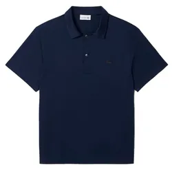 Áo Polo Nam Lacoste Classic Shirt With Open Neckline And Paris Embroidery DH5928 - 166 Màu Xanh Navy Size 3