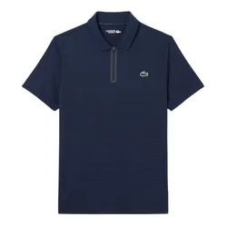 Áo Polo Nam Lacoste Ultra Dry Stretch Jacquard Tennis Polo Shirt DH9992 166 Màu Xanh Than Size 3