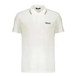 Áo Polo Nam Versace Check 1011851 1A14049 1W000 Màu Trắng Size XS