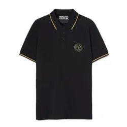 Áo Polo Nam Versace V-Emblem Polo Shirt E74GAGT08-ECJ01T_EG89 Màu Đen Size S