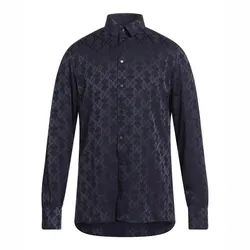 Áo Sơ Mi Nam Dolce & Gabbana D&G Men’s Patterned Shirt G5EJ1T Màu Xanh Navy Size 40