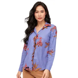 Áo Sơ Mi Nữ F2 Fashion & Freedom Linen Autumn Sonata SMW357-T-S-0920 Màu Tím Size S