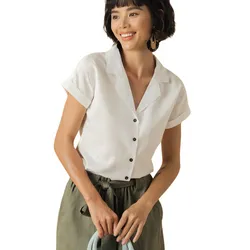 Áo Sơ Mi Nữ F2 Fashion & Freedom Linen Becoming Discover SMW430-T-S-0321&nbsp;Màu Trắng Size S