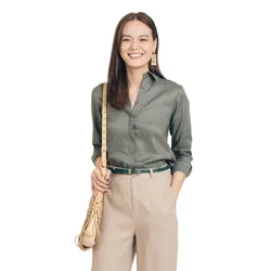 Áo Sơ Mi Nữ F2 Fashion & Freedom Linen Brighter Day SMW360-NHOT-S-10199 Màu Xanh Size S