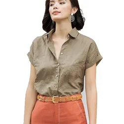 Áo Sơ Mi Nữ F2 Fashion & Freedom Linen Pride SMW429-RN-M-0920 Màu Rêu Size M