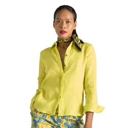 Áo Sơ Mi Nữ F2 Fashion & Freedom Linen SMW360-XNE-S-1021 Màu Xanh Neon Size S