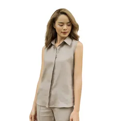 Áo Sơ Mi Nữ F2 Fashion & Freedom Linen SMW362-R-S-0420 Màu Ruốc Xám Size S